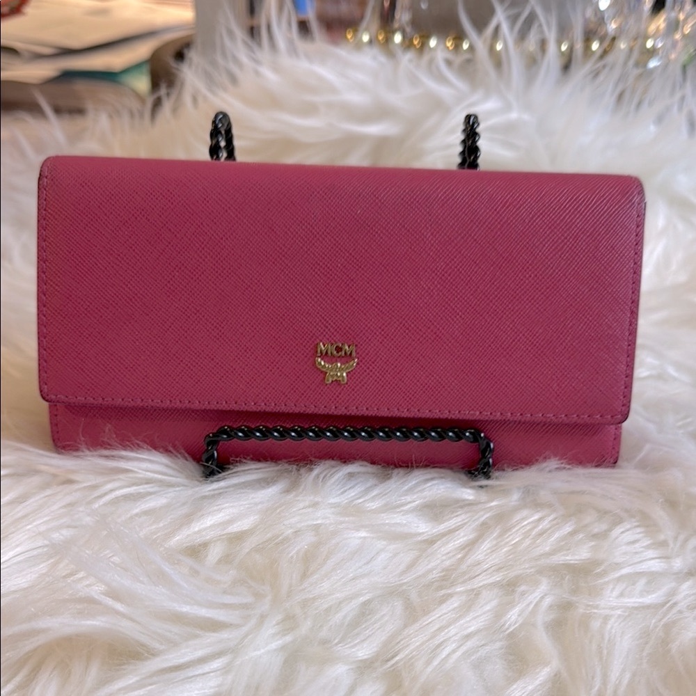 MCM Wallet Pink Women's
